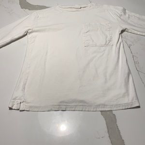 White Zara Kids Long Sleeve With a pocket